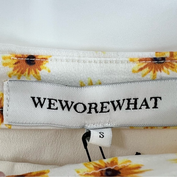 WeWoreWhat NWT Mini Slip Skirt in Ditsy Daisies size Small - Picture 7 of 10